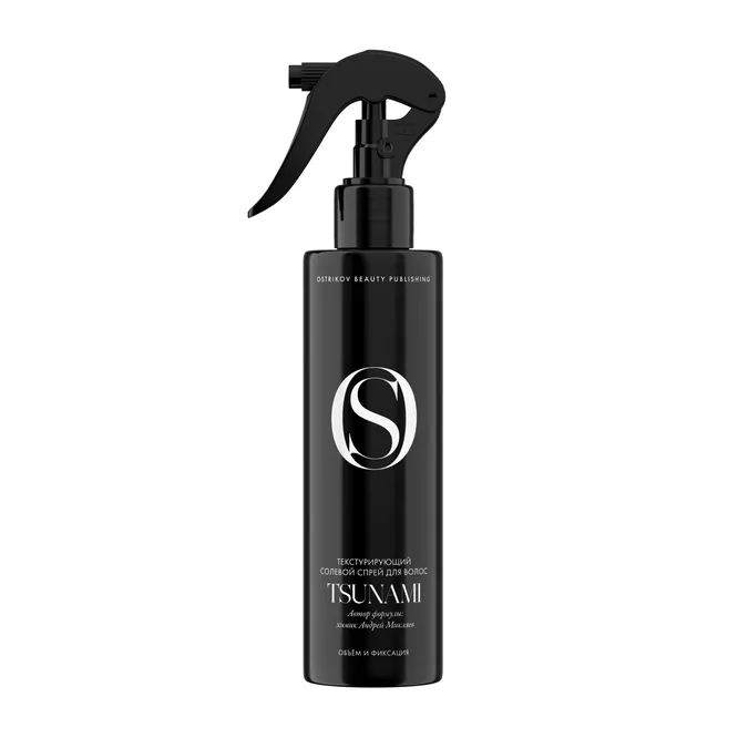 Текстурирующий солевой спрей для волос Tsunami Salt Spray, Ostrikov Beauty Publishing