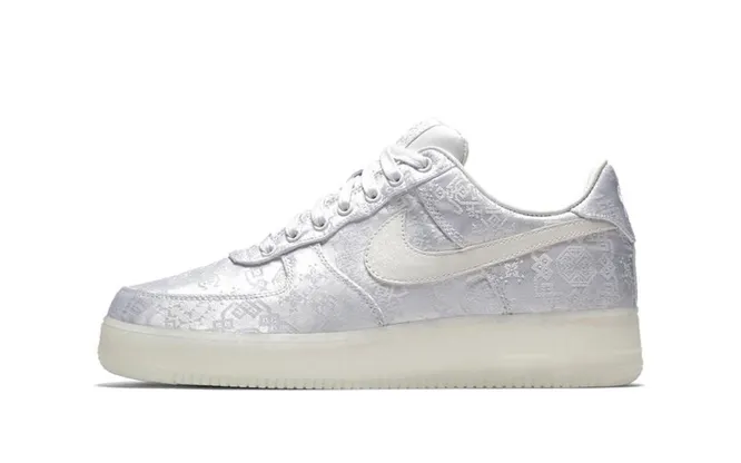 CLOT x Nike Air Force 1 Supreme в белом цвете