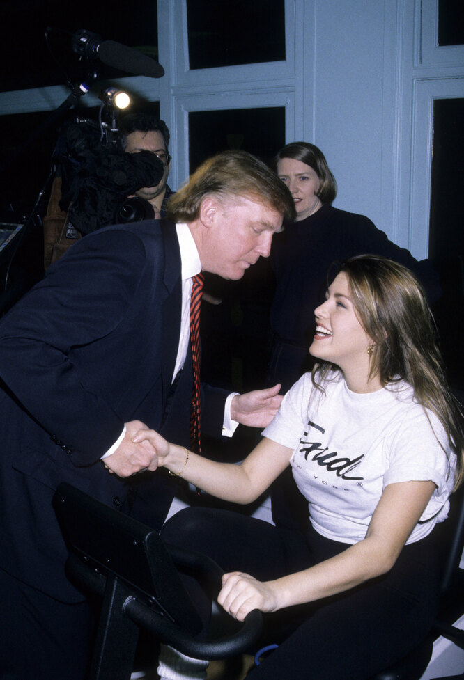 Дональд Трамп и Алисия Мачадо в 1996 году