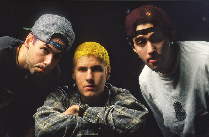 Адам Яух, Адам Хоровиц и Майкл Даймонд. Портретный снимок Beastie Boys, Великобритания, 1994 г.