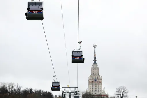 Канатная дорога на Воробьевых горах закрылась на второй день работы