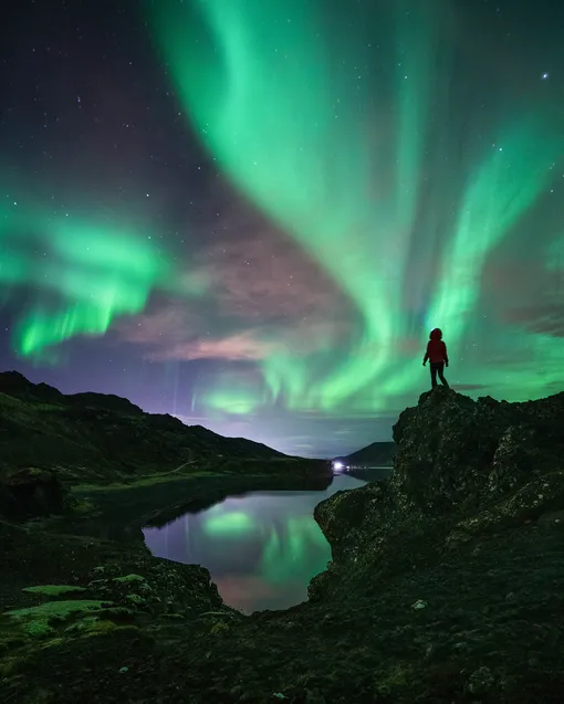 северное сияние исландия
