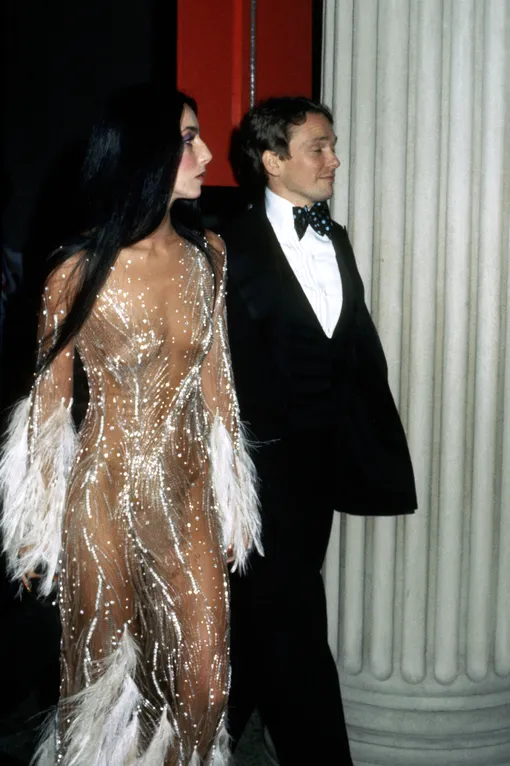 Шер и Боб Маки на Met Gala 1974 года