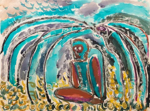 Владимир Сомов, «Штудия № 1. Шалаш», 1959 Владимир Сомов, «Штудия № 1. Шалаш», 1959