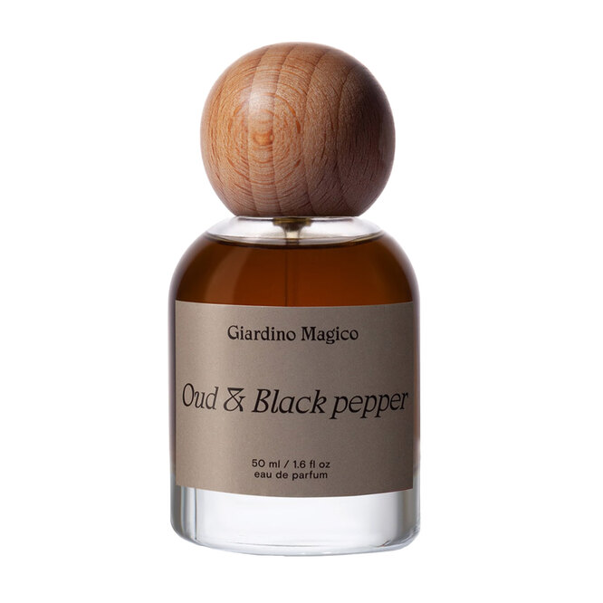 Обволакивающий аромат уда и древесно-пряные ноты сычуаньского перца в композиции Oud Black Pepper, Giardino Magico