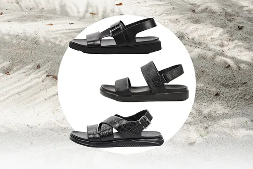 Где купить черные кожаные сандалии — самую базовую летнюю обувь