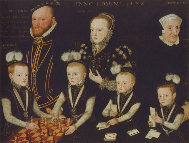 «Портрет Эдварда Виндзора и его семьи», 1568
