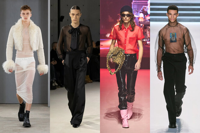 Ludovic de Saint Sernin, Saint Laurent, Gucci, Dolce & Gabbana осень-зима 2023