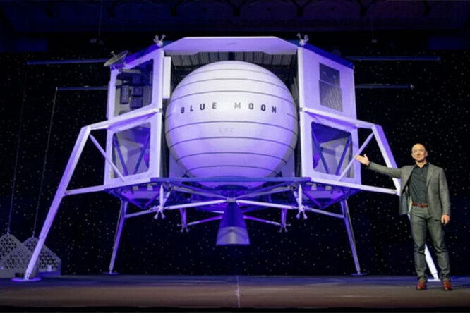 Основатель Amazon Джефф Безос показал модель космического корабля для полетов на Луну