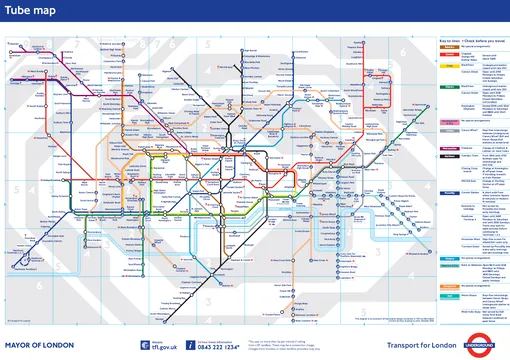 Карта лондонского метро
