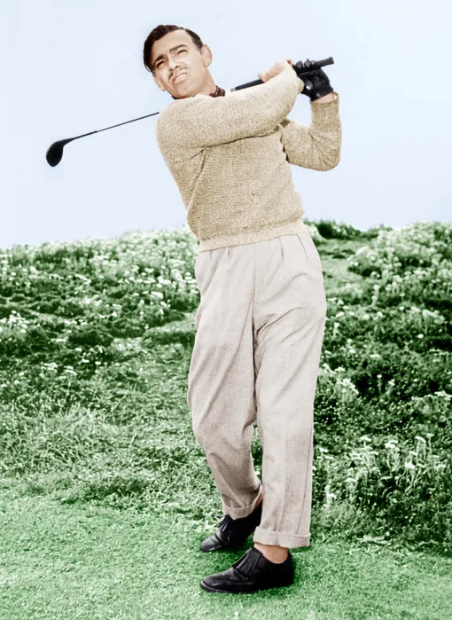 Clark Gable Enjoys A Game Of Golf, Ca. 1946