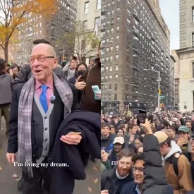 В центре Нью-Йорка собрались тысячи жителей, чтобы поддержать дедушку — он просто хотел покурить сигарету с кем-нибудь