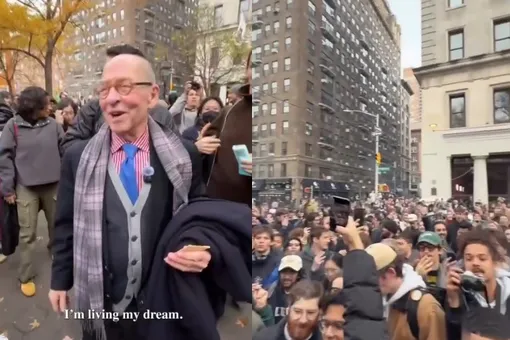 В центре Нью-Йорка собрались тысячи жителей, чтобы поддержать дедушку — он просто хотел покурить сигарету с кем-нибудь