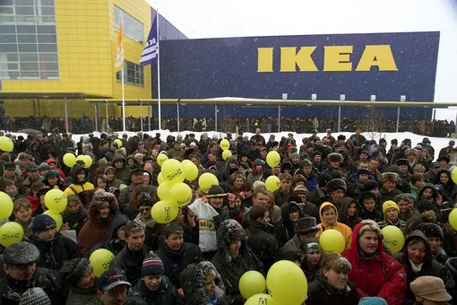 Открытие магазина Ikea в 2000 году в Химках Открытие магазина Ikea в 2000 году в Химках