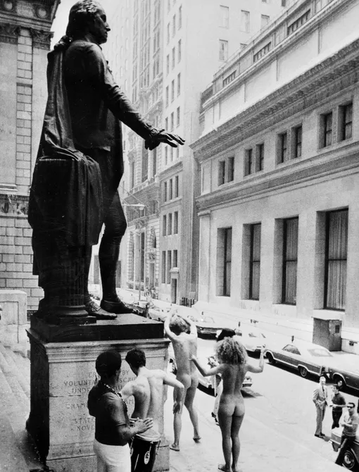 Танцевальный перформанс на Уолл-Стрит, 1968