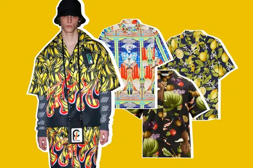 Где купить рубашку с принтом как у Prada Где купить рубашку с принтом как у Prada