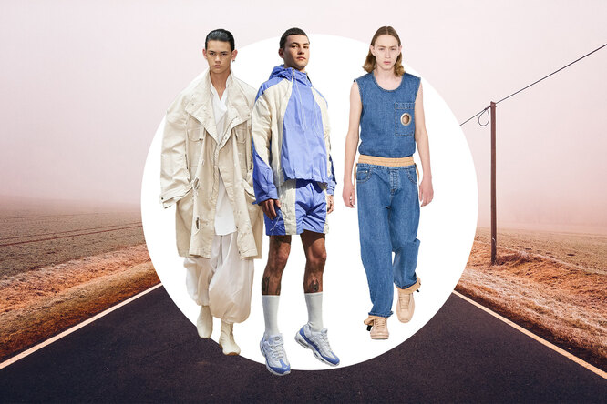 Оп-арт, ажурное вязание и новый бежевый: главные тенденции мужской моды сезона весна–лето 2023