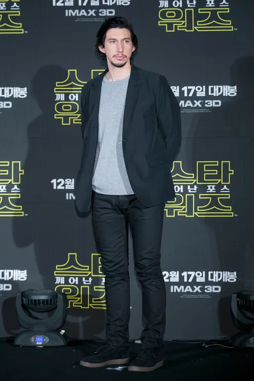 SEOUL, SOUTH KOREA — DECEMBER 09: Actor Adam Driver attends the press conference for 'Star Wars: The Force Awakens' at the Conrad Hotel on December 9, 2015 in Seoul, South Korea. The film will open on December 17, in South Korea. (Photo by