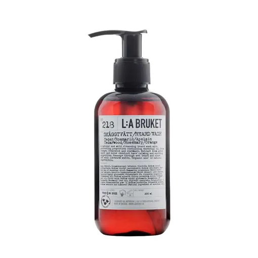 Шампунь для бороды 218 Beard Wash, L:A BRUKET