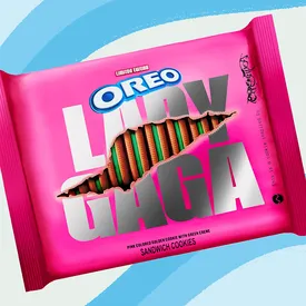 Леди Гага выпустила собственное печенье Oreo — у него зеленая начинка