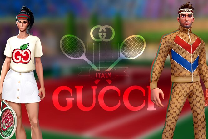 Gucci создали одежду для виртуального тенниса Gucci создали одежду для виртуального тенниса