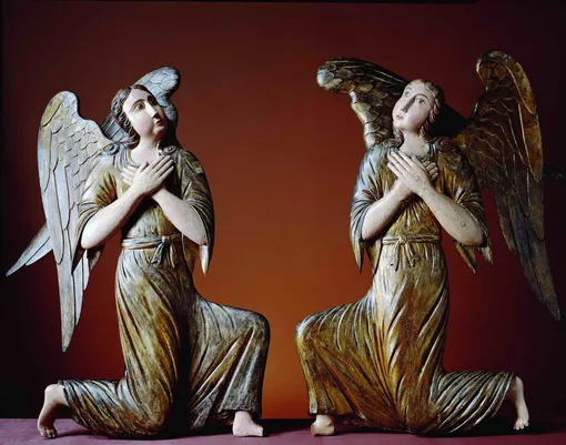 Ангелы коленопреклонные. XVIII век. Пермская художественная галерея