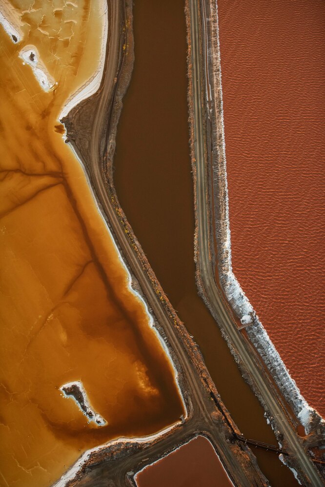Landscape third place: Jassen Todorov, US‘If you have flown into San Francisco international airport, you may have seen these colourful salt ponds over the bay,’ Todorov said. ‘I have photographed them numerous times, as the colours and patterns constantly change thanks to microorganisms and salinity. This aerial image was taken while flying my plane.’Photograph: Jassen Todorov/TNC photo contest 2021