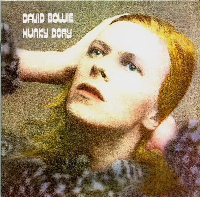 Обложка альбома Hunky Dory Дэвида Боуи, оформленная Андервудом.
