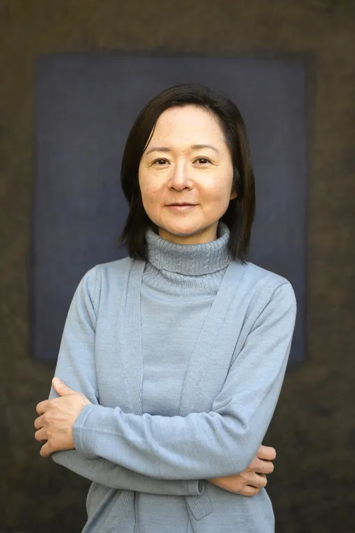 Japanese writer Yoko Ogawa poses during a portrait session held on April 2, 2013 in Paris, France. (Photo by