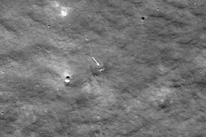 NASA опубликовало фото возможного места крушения российской станции «Луна-25»