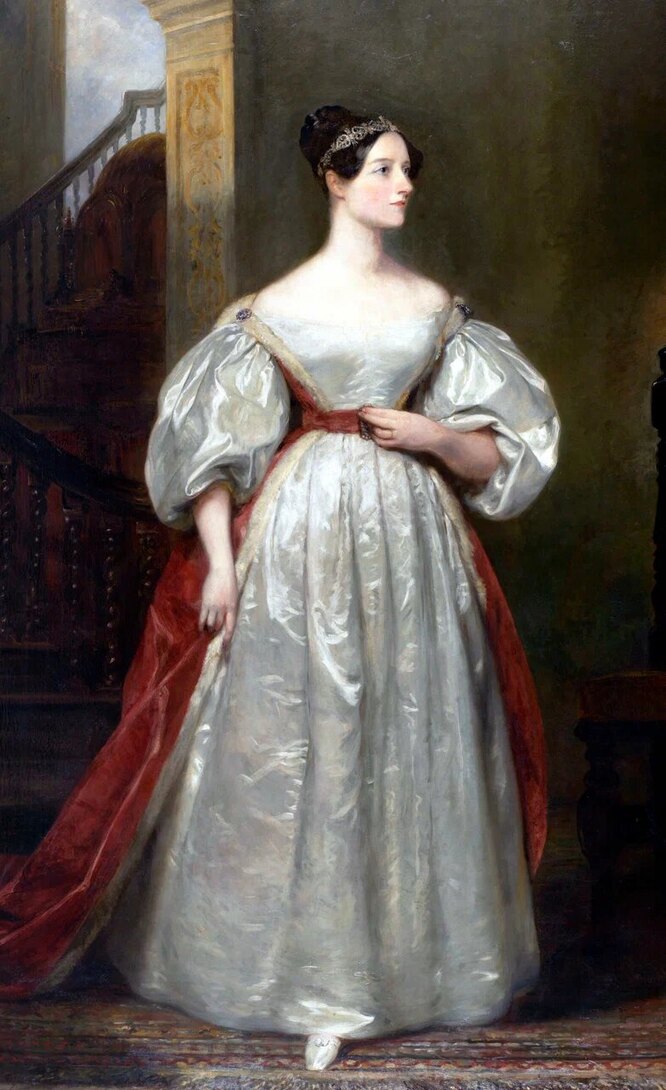 Портрет Ады Лавлейс, дочери Байрона, Маргарет Сара Карпентер, 1836 год