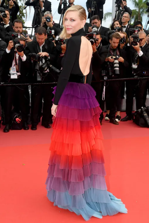 Кейт Бланшетт на премьере фильма «Черный клановей» на Каннском кинофестивале, 2018
