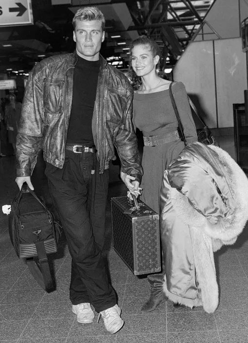 Дольф Лундгрен и в аэропорту Хитроу, 1988
