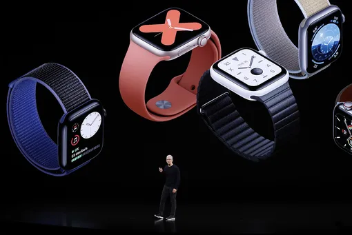 Тим Кук на презентации Apple Watch Series 5