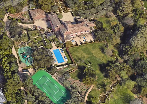Google Map aerials of Prince Harry and Meghan Markle's new home in Montecito, CA