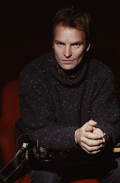 British musician and actor Sting at the SIR Studio in New York City, 14th January 1991. (Photo by )
