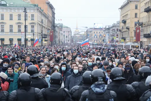 Протесты 23 января: десятки тысяч участников, рекорд по задержанным. Главное
