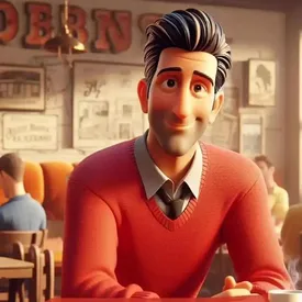 Нейросеть перенесла персонажей «Друзей» в мультфильм Pixar