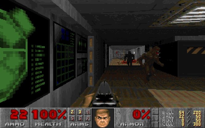 Скриншоты уровня в Doom, дизайн которого сделал стрелок Харрис из Колумбайна Название уровня — U.A.C. Labs Скриншоты уровня в Думе, который задизайнил стрелок Харрис из Колумбайна Название уровня — U.A.C. Labs.