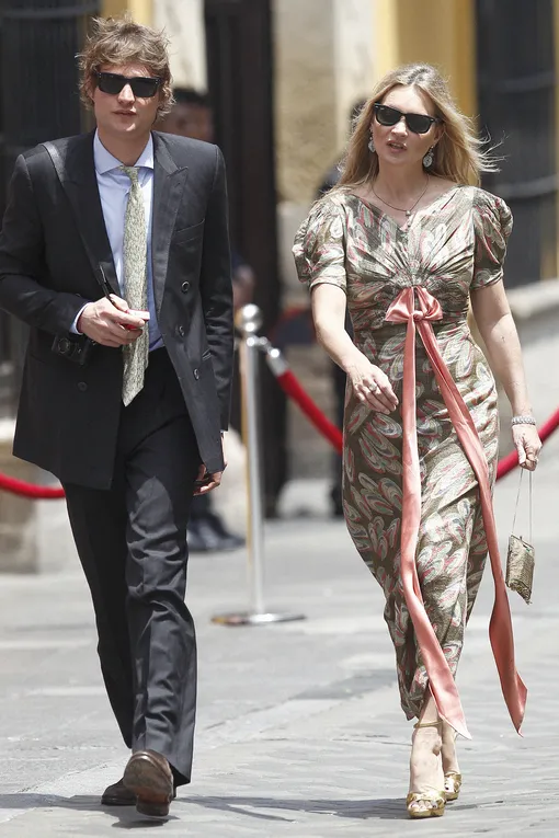 Николай фон Бисмарк и Кейт Мосс на свадьбе принца Кристиана Ганноверского и Алессандры де Осма в Лиме, март 2018
