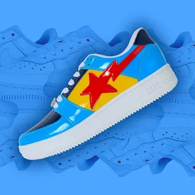 Кроссовки дня: яркие лаковые BAPE STA, позаимствовавшие силуэт у культовых Air Force 1