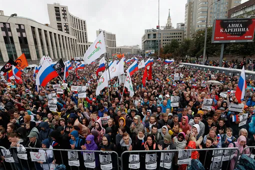 Организаторы митинга на проспекте Сахарова подали заявку на 30-тысячное шествие в Москве