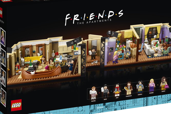 Lego представил набор, созданный по мотивам сериала «Друзья». Он полностью воссоздает квартиры главных героев