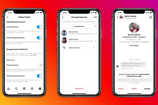 Instagram* позволит автоматически скрывать оскорбительные сообщения