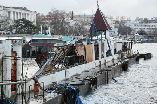 Последствия шторма в Севастополе, 2023