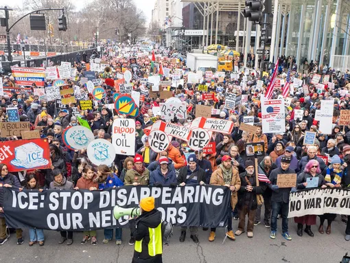 Протесты в Нью-Йорке
