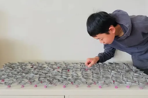 Посмотрите на оригами школьника, за которое он получил $25 тысяч