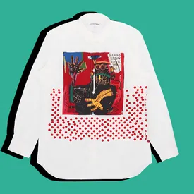 Жан-Мишель Баския в каждый дом: коллекция Comme Des Garcons Shirt с работами художника начала продаваться Жан-Мишель Баския в каждый дом: коллекция Comme Des Garcons Shirt с работами художника начала продаваться