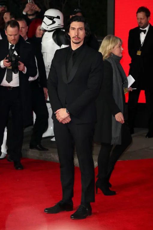 LONDON, ENGLAND — DECEMBER 12: Actor Adam Driver attends the European Premiere of 'Star Wars: The Last Jedi' at Royal Albert Hall on December 12, 2017 in London, England. (Photo by