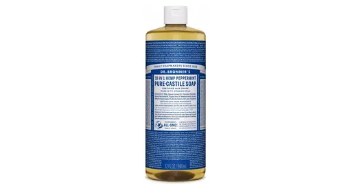 Жидкое кастильское мыло Peppermint, Dr. Bronner